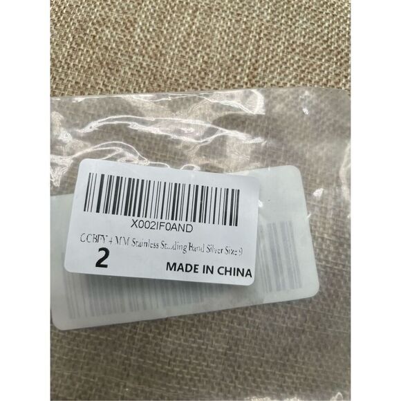 New Stainless Steel Ring Size 9 Unisex Stacking or Wedding Band - Picture 6 of 7